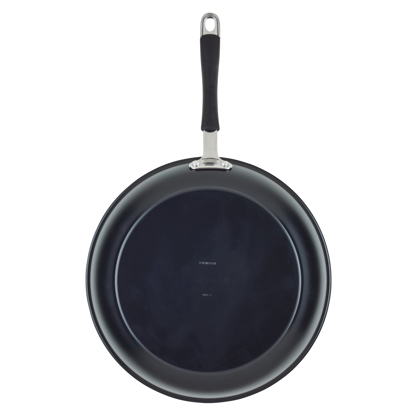 Ceramic Nonstick Frying Pan with metal handle on a white background.