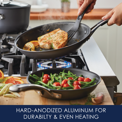 2-Piece Cook + Create Hard Anodized Nonstick Frying Pan Set