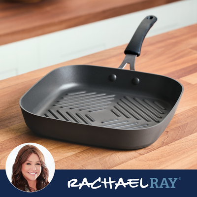 11-Inch Cook + Create Hard Anodized Nonstick Deep Grill Pan