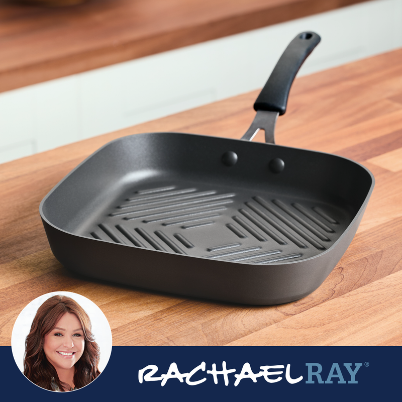 11-Inch Cook + Create Hard Anodized Nonstick Deep Grill Pan