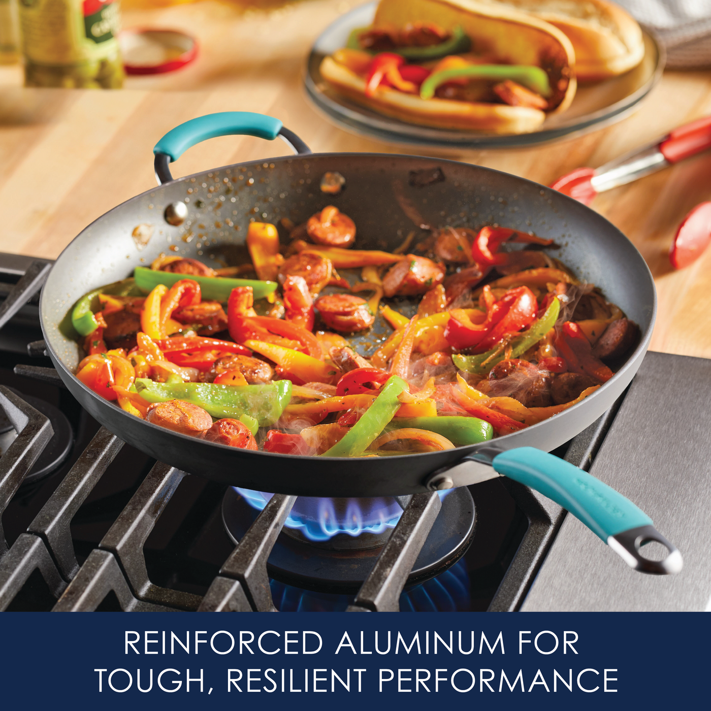 Cucina 14-Inch Frying Pan with Helper Handle | RachaelRay.com