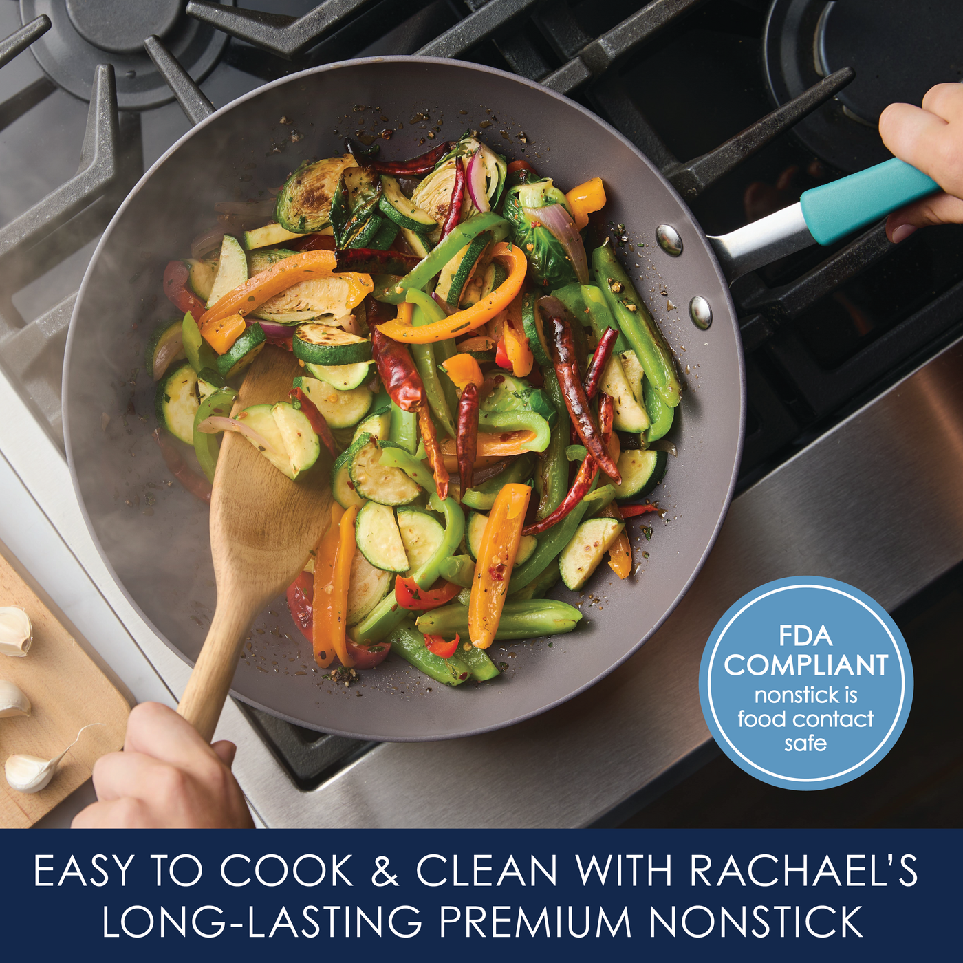 Cucina 11-Inch Covered Stir Fry | RachaelRay.com – Rachael Ray