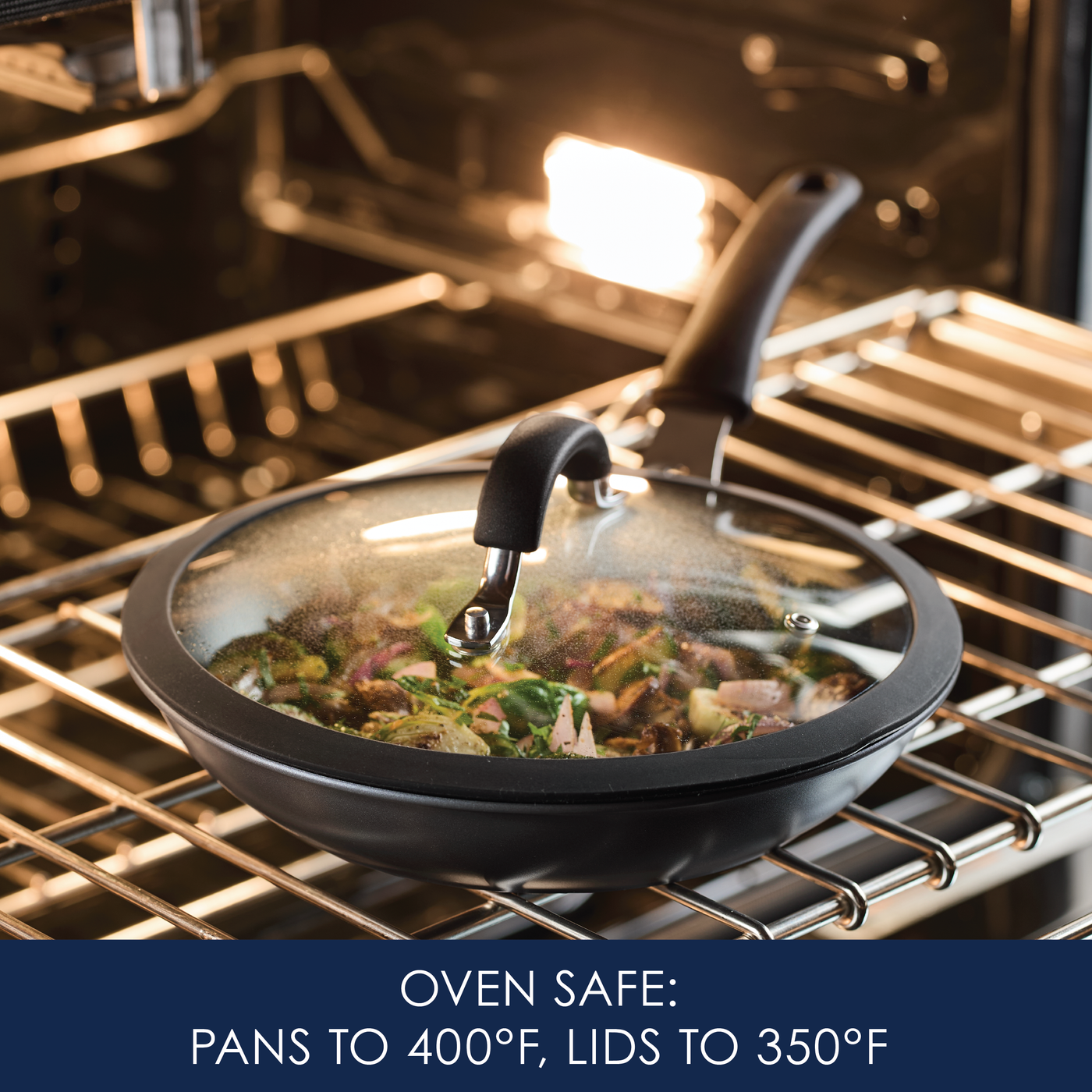 10-Piece Cook + Create Hard Anodized Nonstick Cookware Set