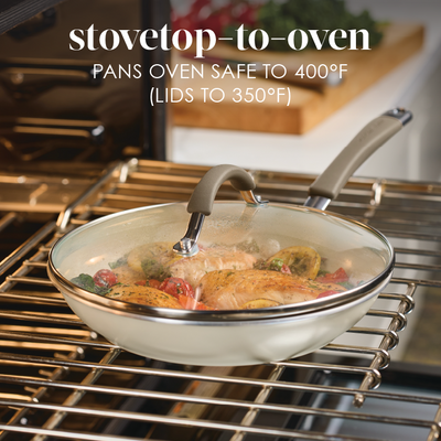 10-Piece Cucina Ceramic Nonstick Cookware Set