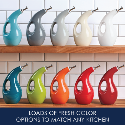 EVOO Bottle: Ceramic Oil & Vinegar Dispenser & Bottle | Rachael Ray EVOO Bottle: Ceramic Oil & Vinegar Dispenser & Bottle | Rachael Ray