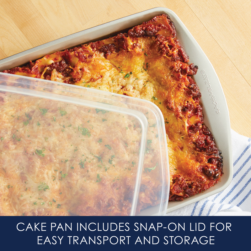 3-Piece Nonstick Covered Cake Pan & Baking Sheet Set