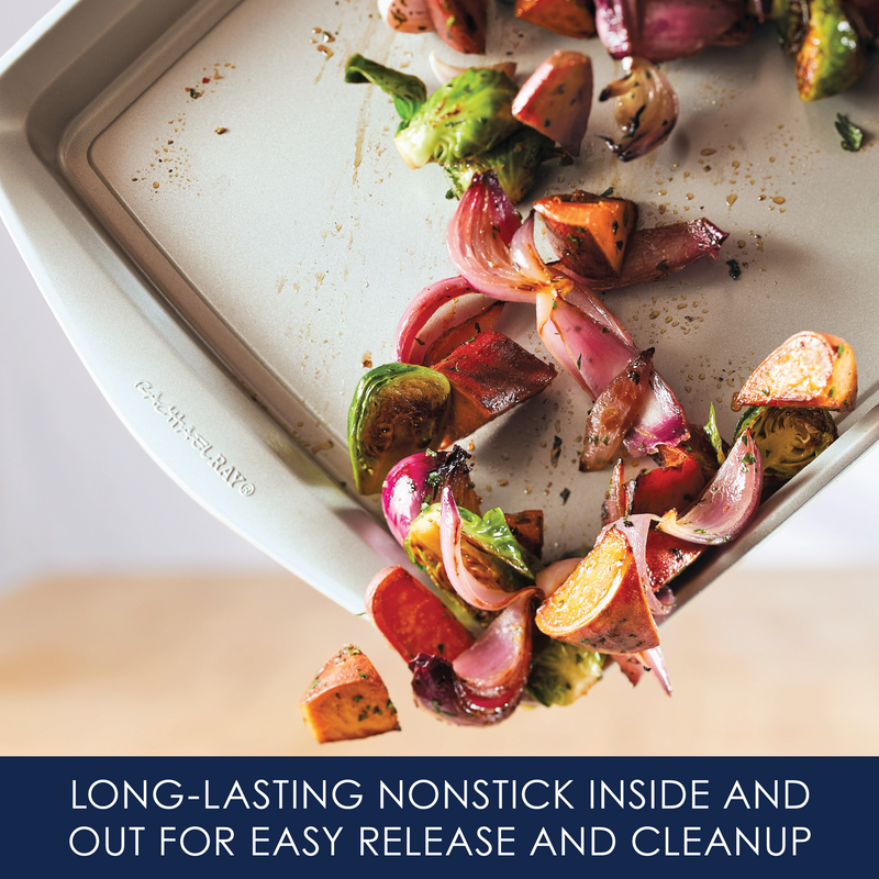 3-Piece Nonstick Covered Cake Pan & Baking Sheet Set