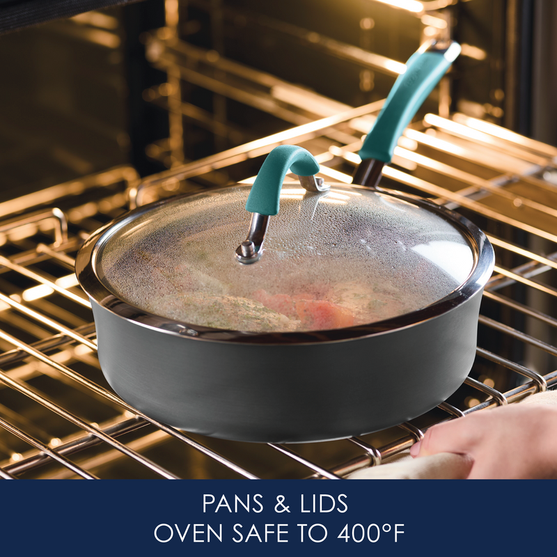 12-Piece Cucina Hard Anodized Nonstick Cookware Set