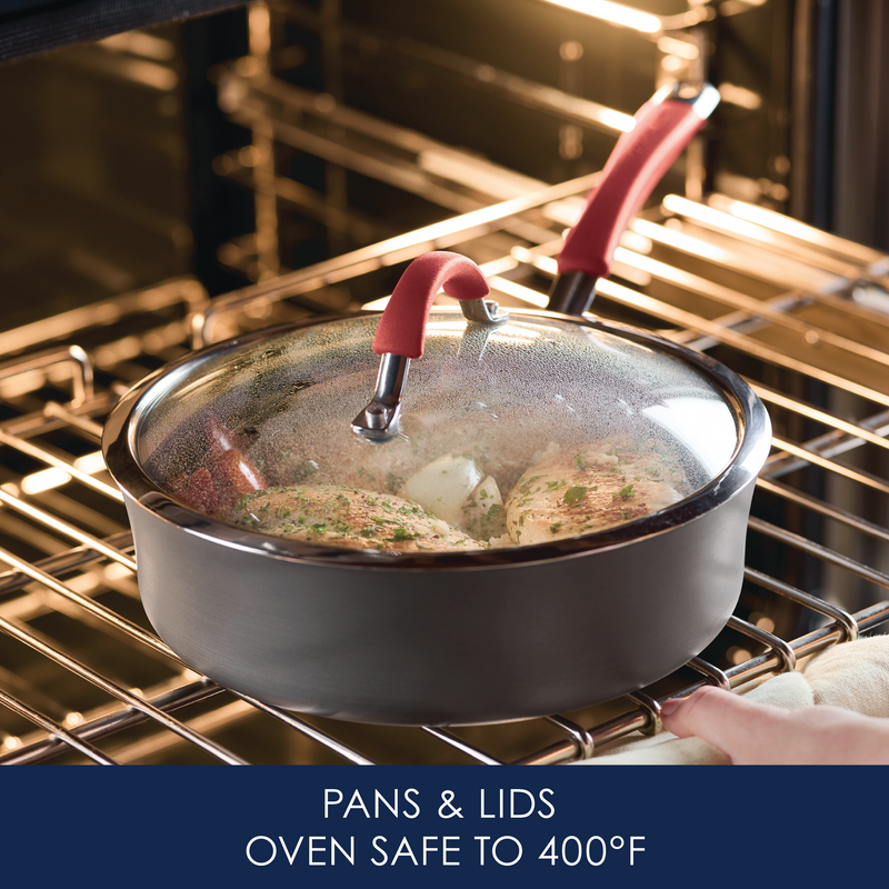 12-Piece Cucina Hard Anodized Nonstick Cookware Set