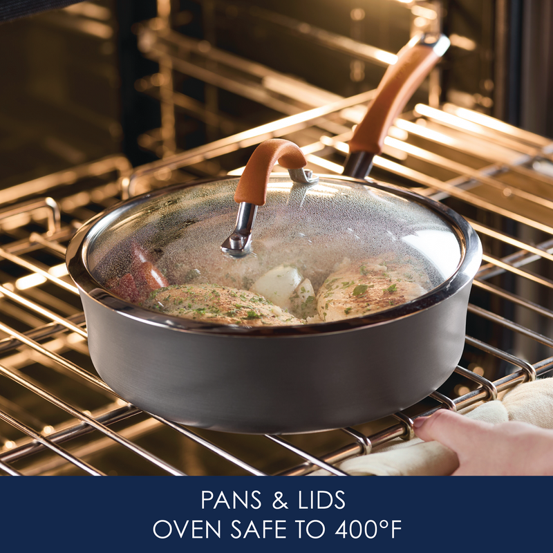 12-Piece Cucina Hard Anodized Nonstick Cookware Set