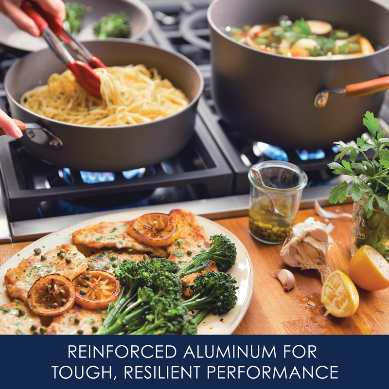 12-Piece Cucina Hard Anodized Nonstick Cookware Set