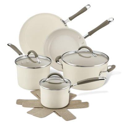 10-Piece Cucina Ceramic Nonstick Cookware Set