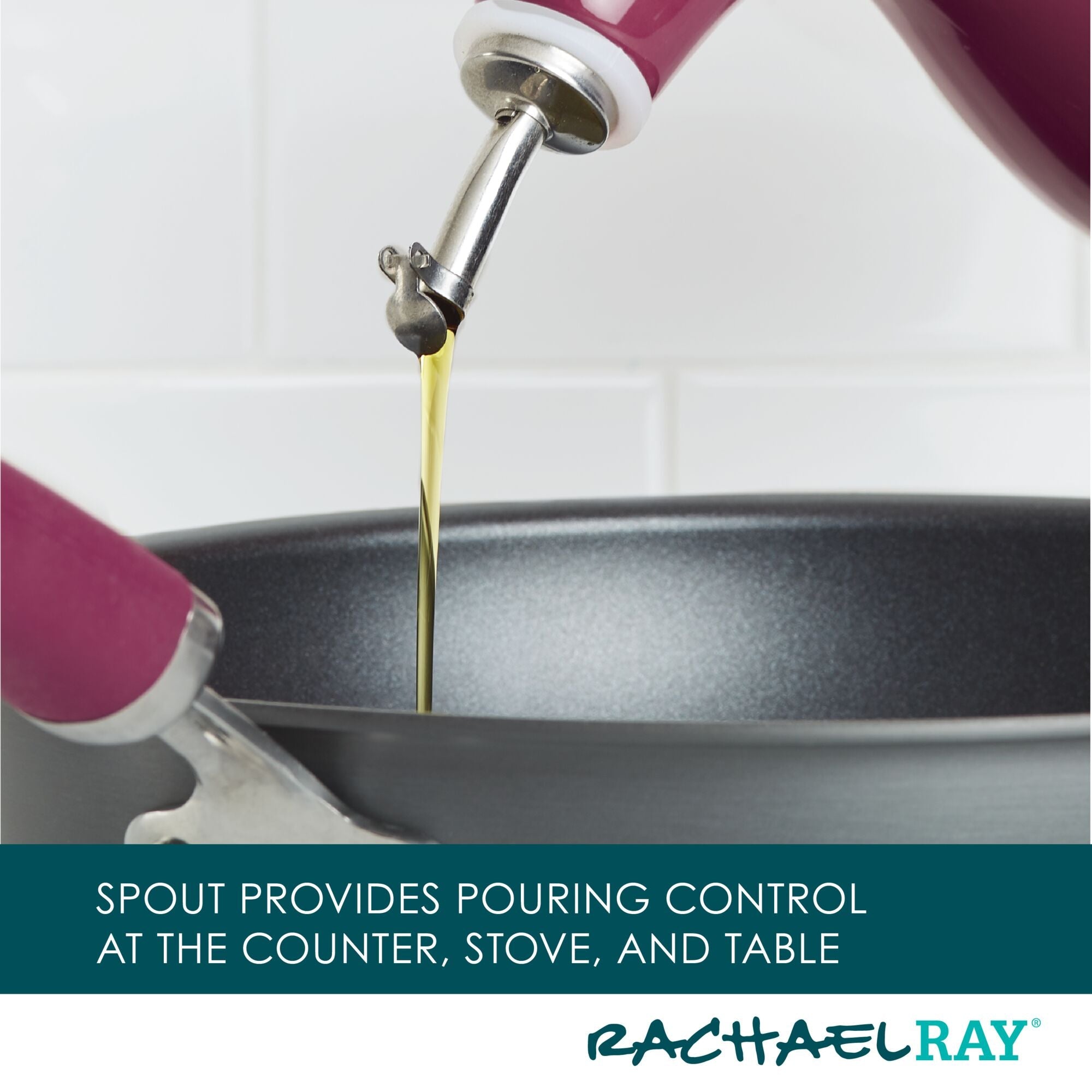 24-Ounce EVOO Bottle | Burgundy