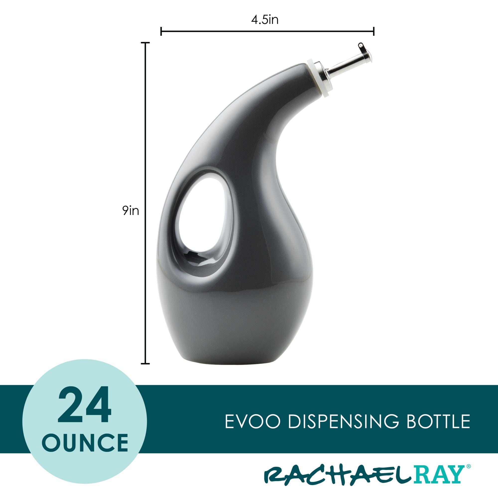 24-Ounce EVOO Bottle | Dark Gray