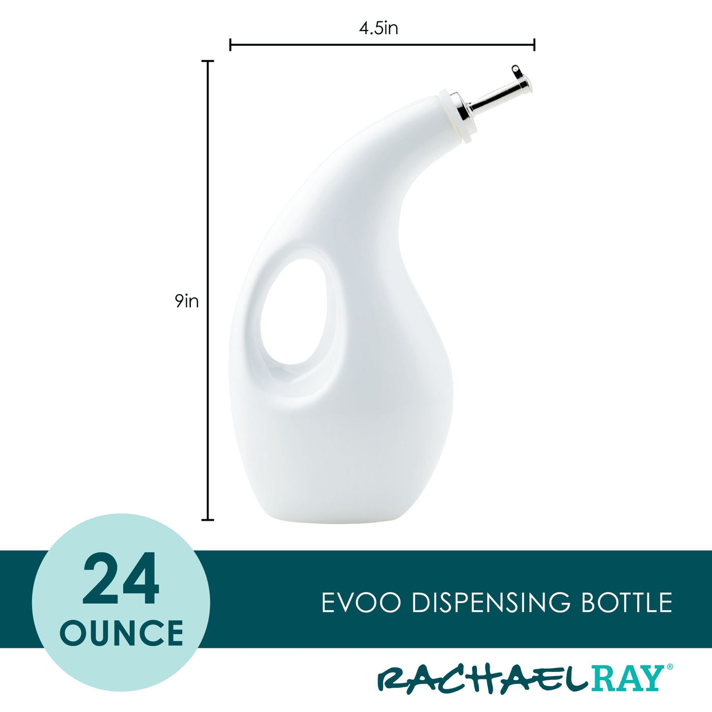 24-Ounce EVOO Bottle | White