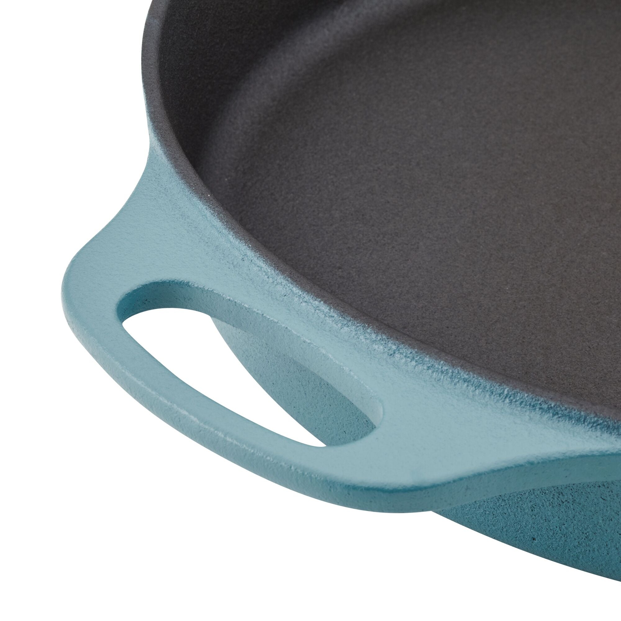 Rachael Ray NITRO Cast Iron Frying Pan/Skillet with Helper Handle and Pour  Spouts, 12 Inch, Almond