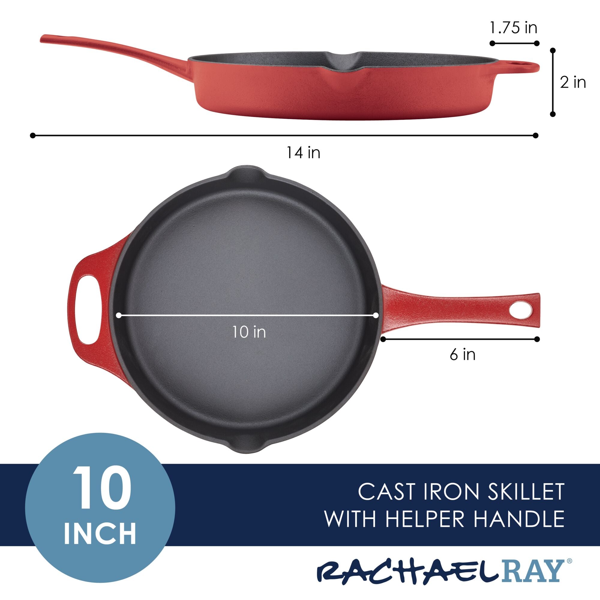 Cast iron deals skillet sizes