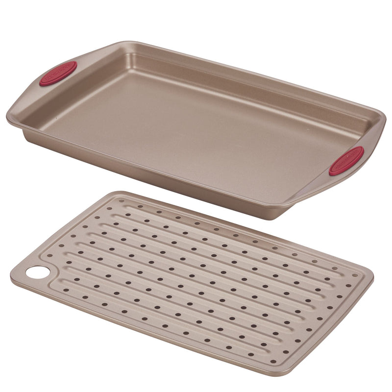 10-Inch x 15-Inch Nonstick Crisper Pan Set