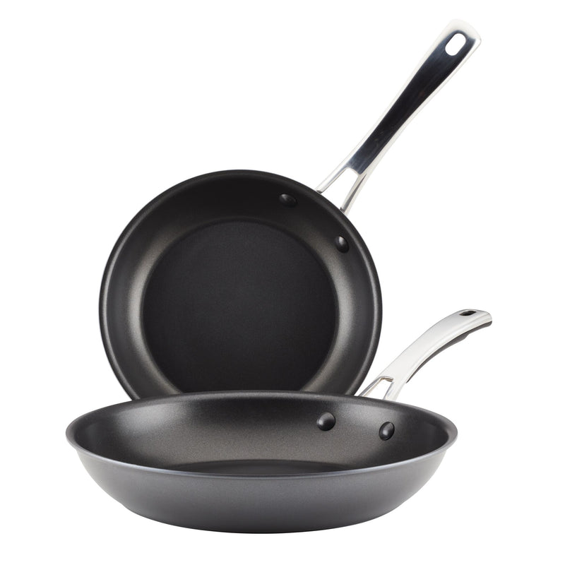 2-Piece Cook + Create Hard Anodized Nonstick Frying Pan Set