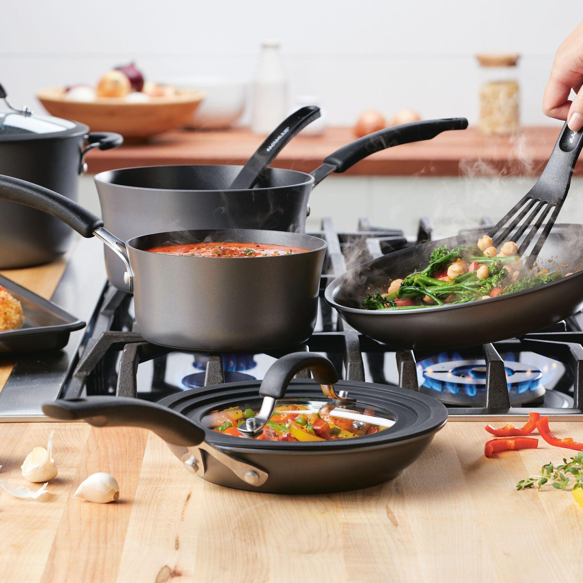 Cook + Create Hard Anodized Nonstick Cookware Sets 10-Piece