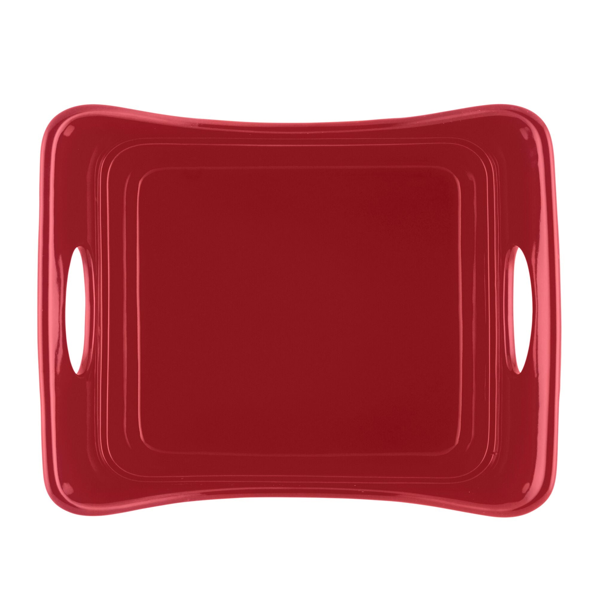 Large Ceramic Casserole Dish with Lid, 4.0 Quart Covered Rectangular  Stoneware Baking Dishes for Oven, Deep 9x13 Inch Lasagna Pans for Baking  and Serving, Red 