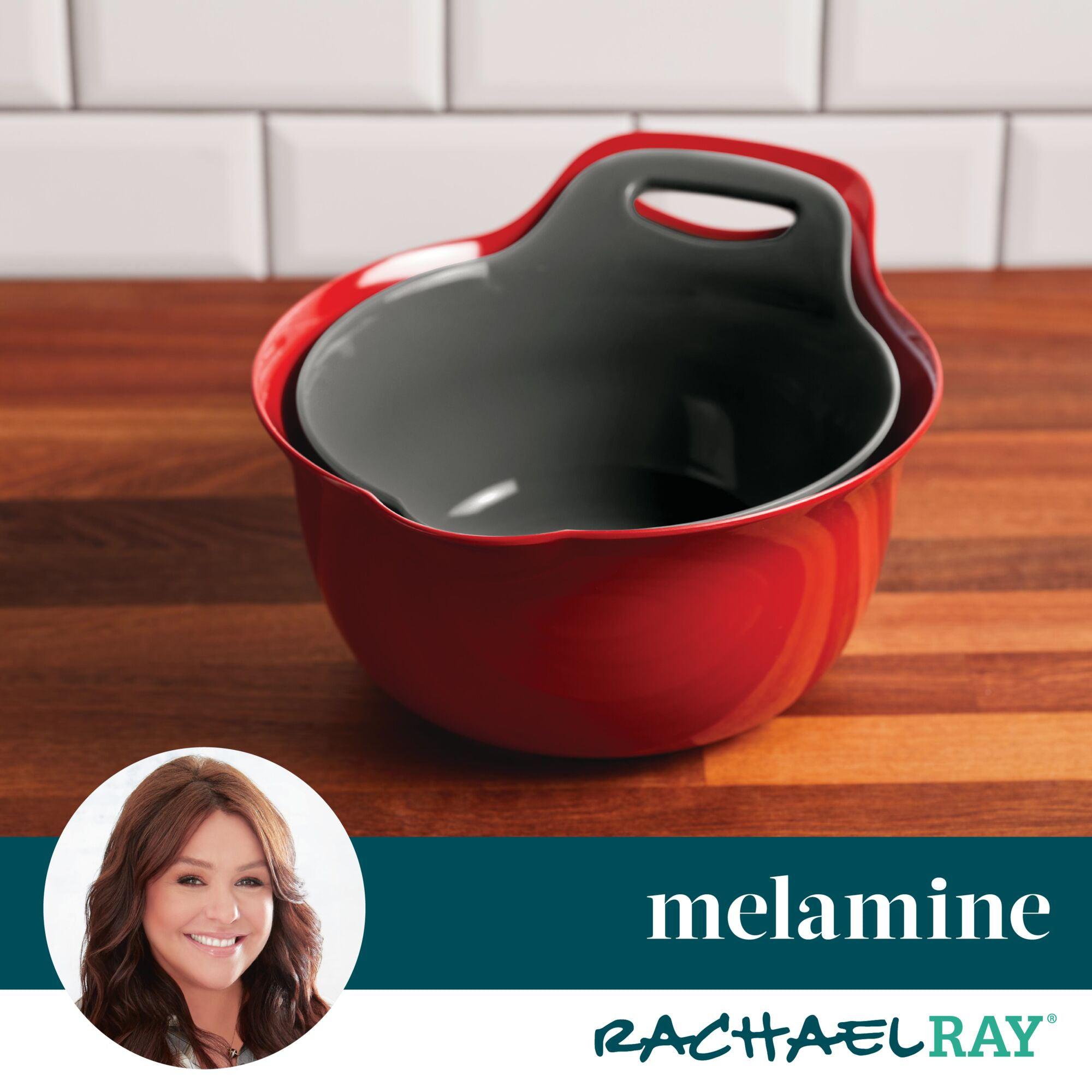 Rachael Ray 2-Piece Ceramic Mixing Bowl Set, Teal