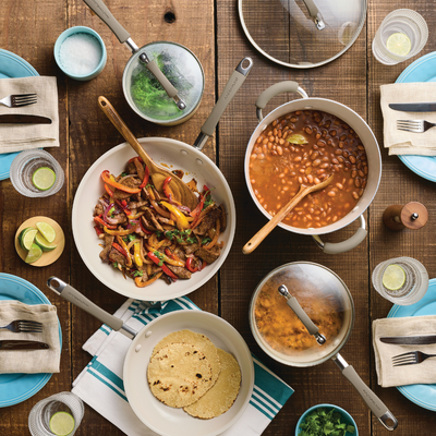 10-Piece Cucina Ceramic Nonstick Cookware Set