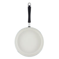 Ceramic Nonstick Saute Pan with black handle, viewed from above.
