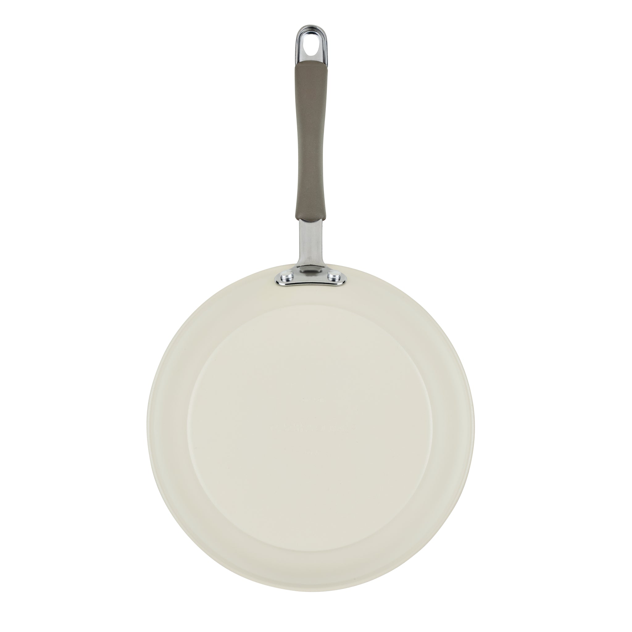 10-Piece Ceramic Nonstick Cookware Set, shown from above with handle at top.