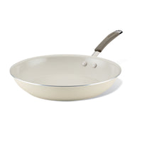 Ceramic Nonstick Frying Pan with metal handle on a white background.