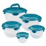 10-Piece Round Nestable Food Storage Containers HSM957HS5T - 26643760578742