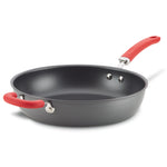 12.5-Inch Hard Anodized Nonstick Induction Deep Frying Pan with Helper Handle 80180 - 26644895269046
