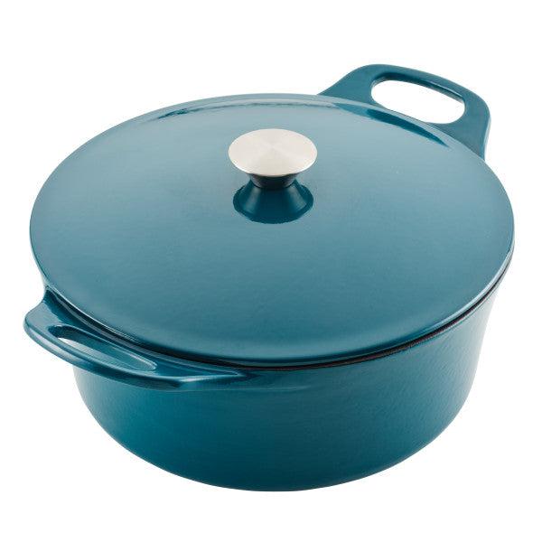  Rachael Ray Enameled Cast Iron 3-in-1 Dutch Oven with