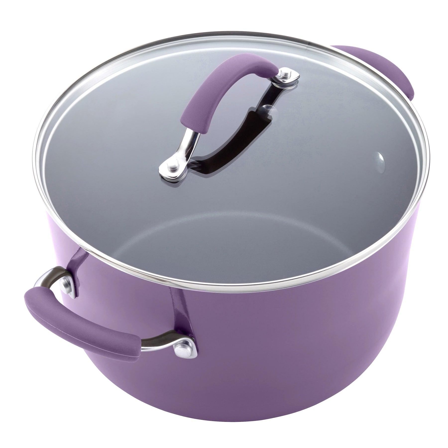 Nonstick Cookware Pots and Pans Set, 12 Piece, Lavender Purple