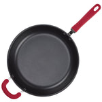 12.5-Inch Hard Anodized Nonstick Induction Deep Frying Pan with Helper Handle 80180 - 26644895301814