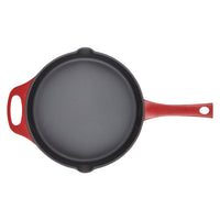 Premium RUST-RESISTANT™ Cast Iron Skillet | Red