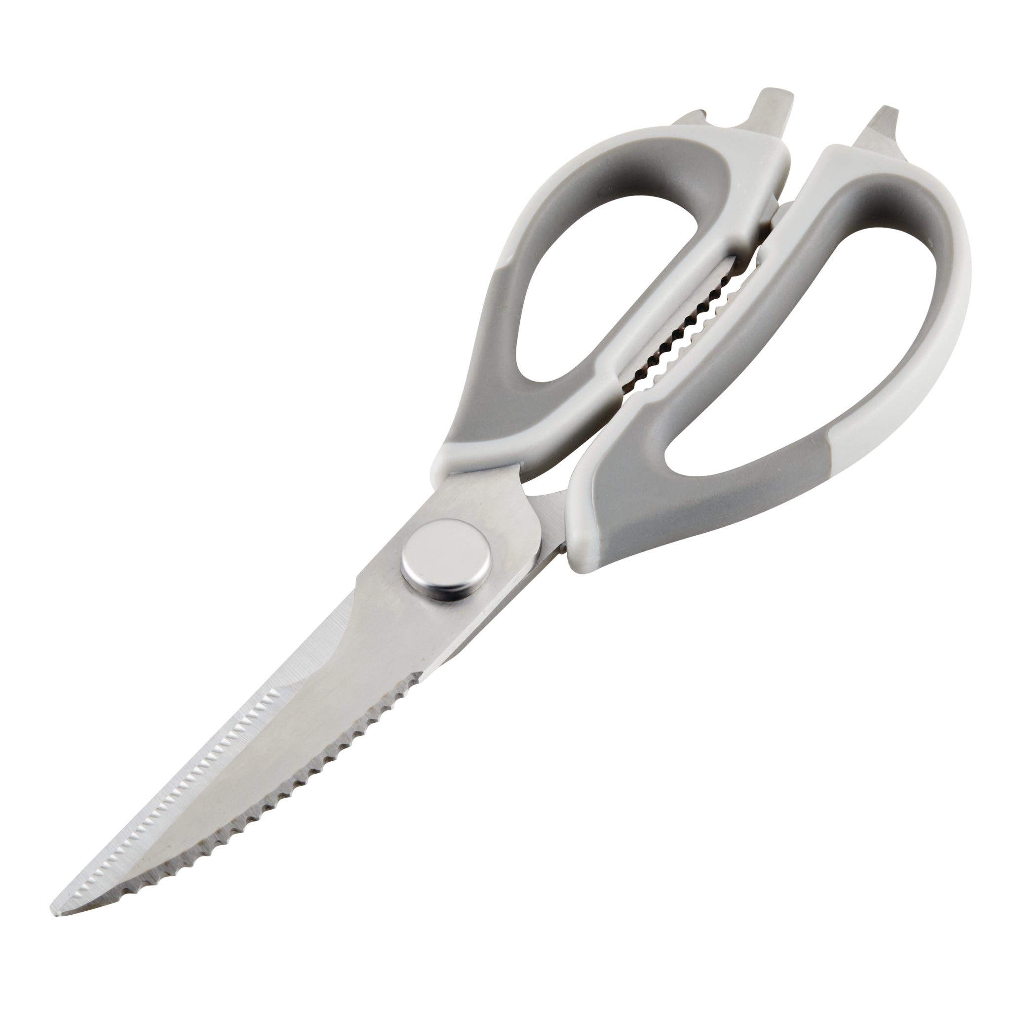 Multi Shear Kitchen Scissors with Herb Stripper and Sheath | Gray