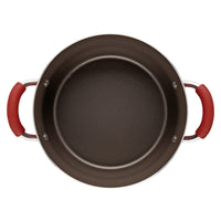 14-Piece Nonstick Cookware and Measuring Cup Set | Cranberry Red