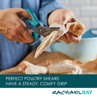 Multi Shear Kitchen Scissors with Herb Stripper and Sheath | Agave Blue