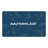 A blue design showcasing the "Rachael Ray" logo, decorated with illustrated herbs and vegetables. Ideal as a RachaelRay.com Gift Card, providing the recipient with the gift of choice. Redeemable at checkout to delight any culinary enthusiast.