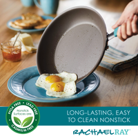 Transform your cooking experience with the 10-Piece Cucina Nonstick Cookware Set. Featuring shatter-resistant glass lids, this set allows you to monitor your fried eggs while ensuring durability and even heat distribution. Ideal for everyday culinary adventures!
