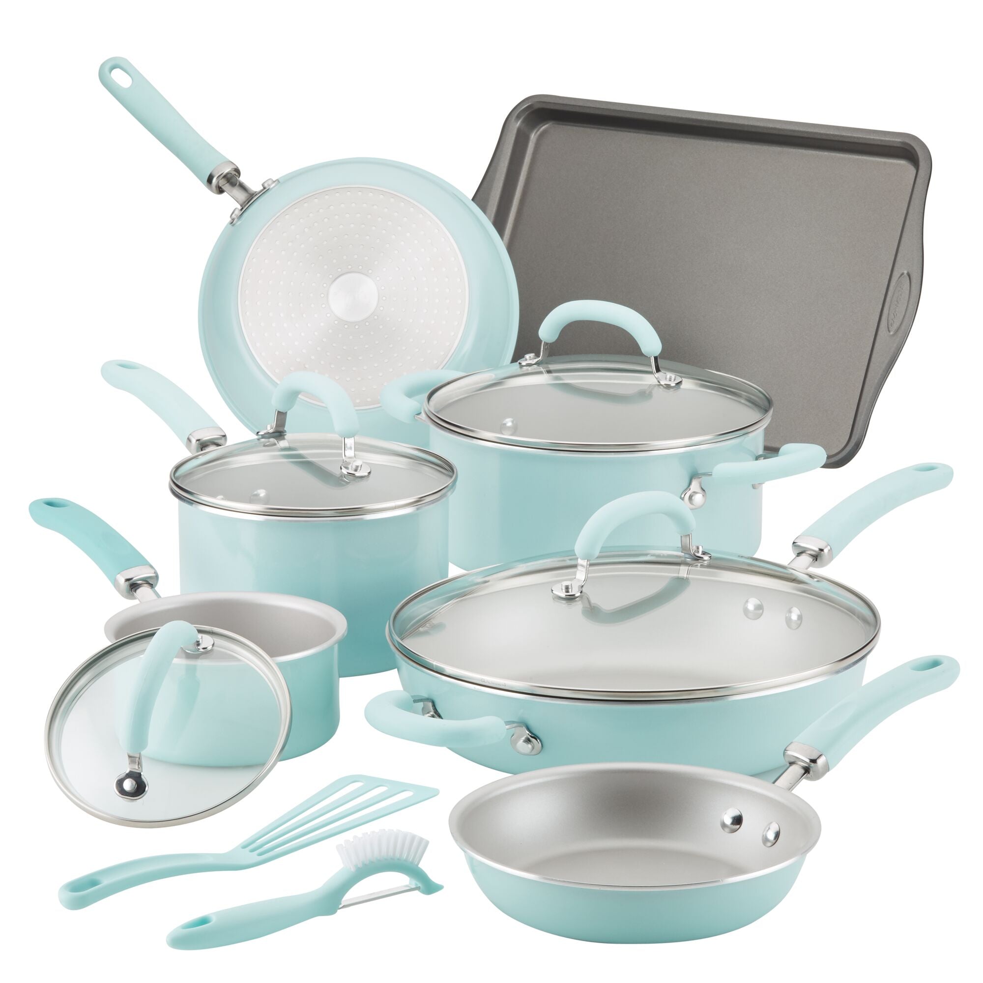 13-Piece Create Delicious Nonstick Induction Cookware Set