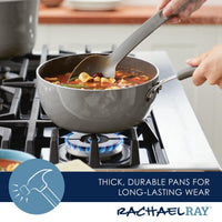 3-Quart Nonstick Saucier Pan | Gray