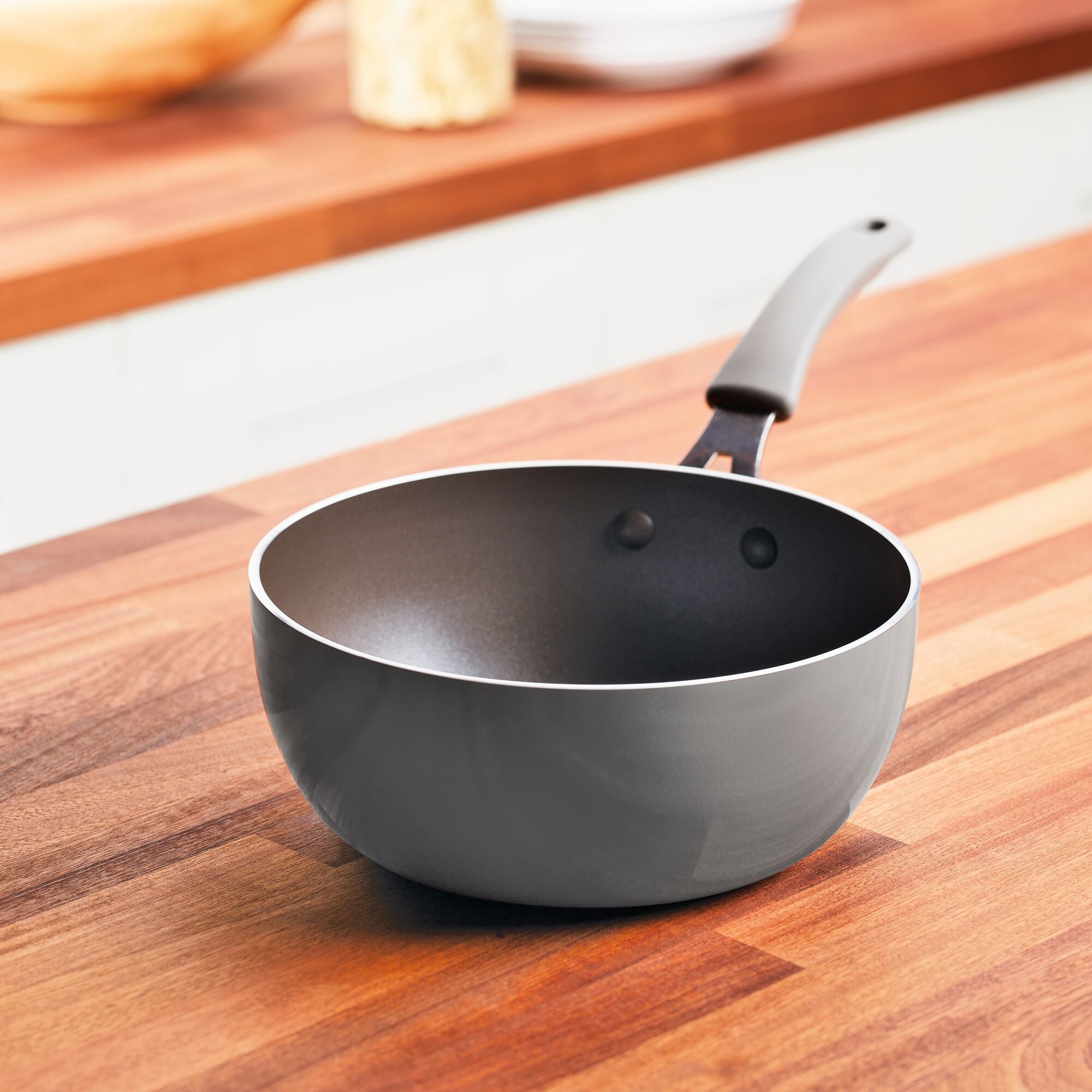 3-Quart Nonstick Saucier Pan | Gray