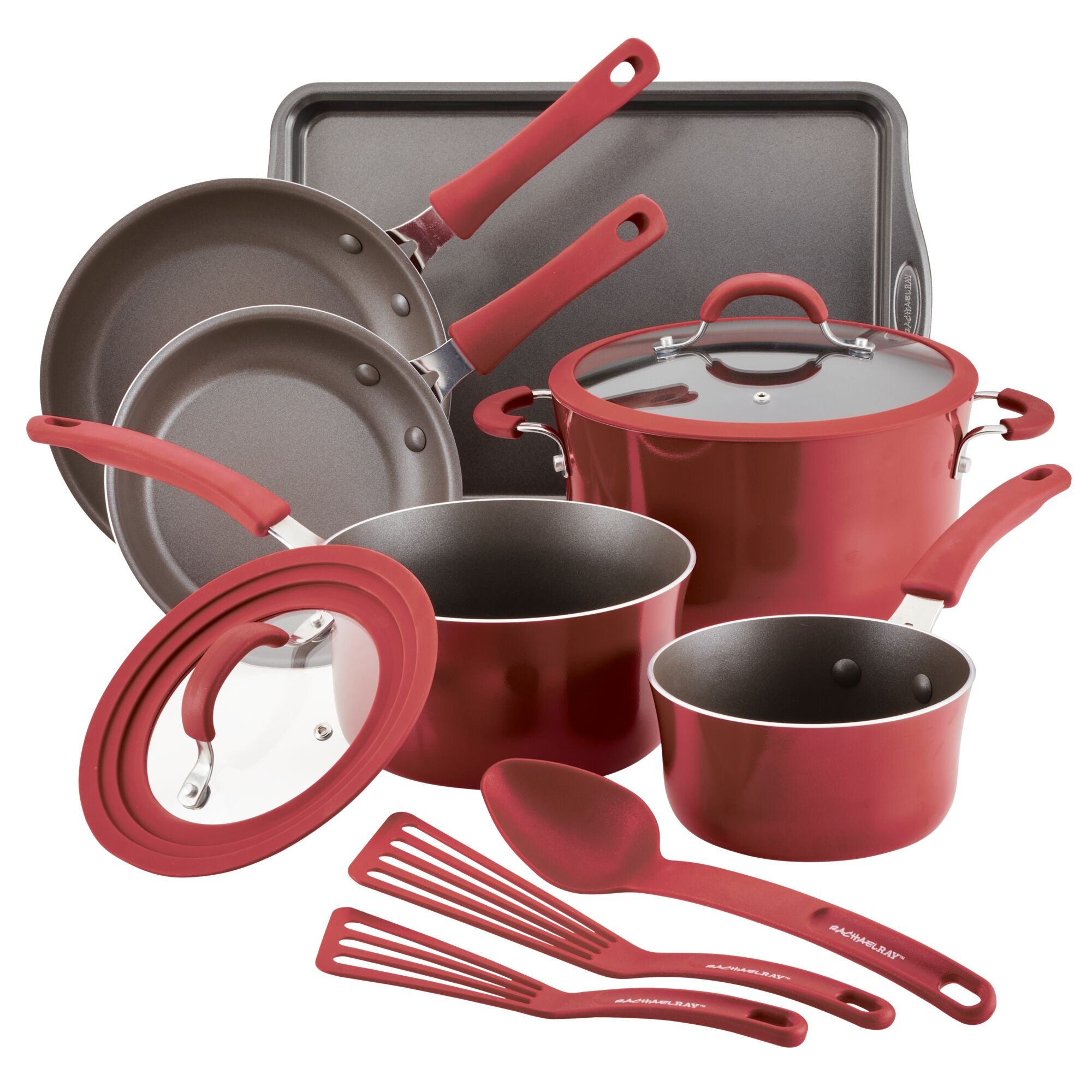 Rachael Ray 14-Piece Cookware Set is $120 for  Black Friday