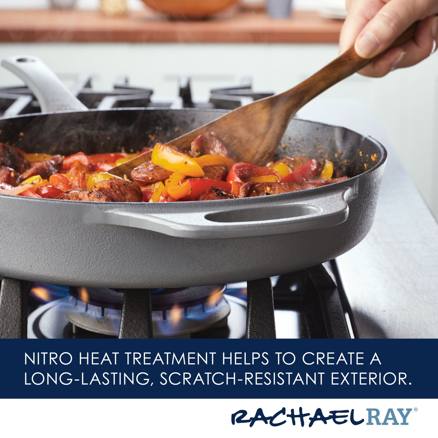 12-Inch RUST-RESISTANT™ Cast Iron Skillet | Gray