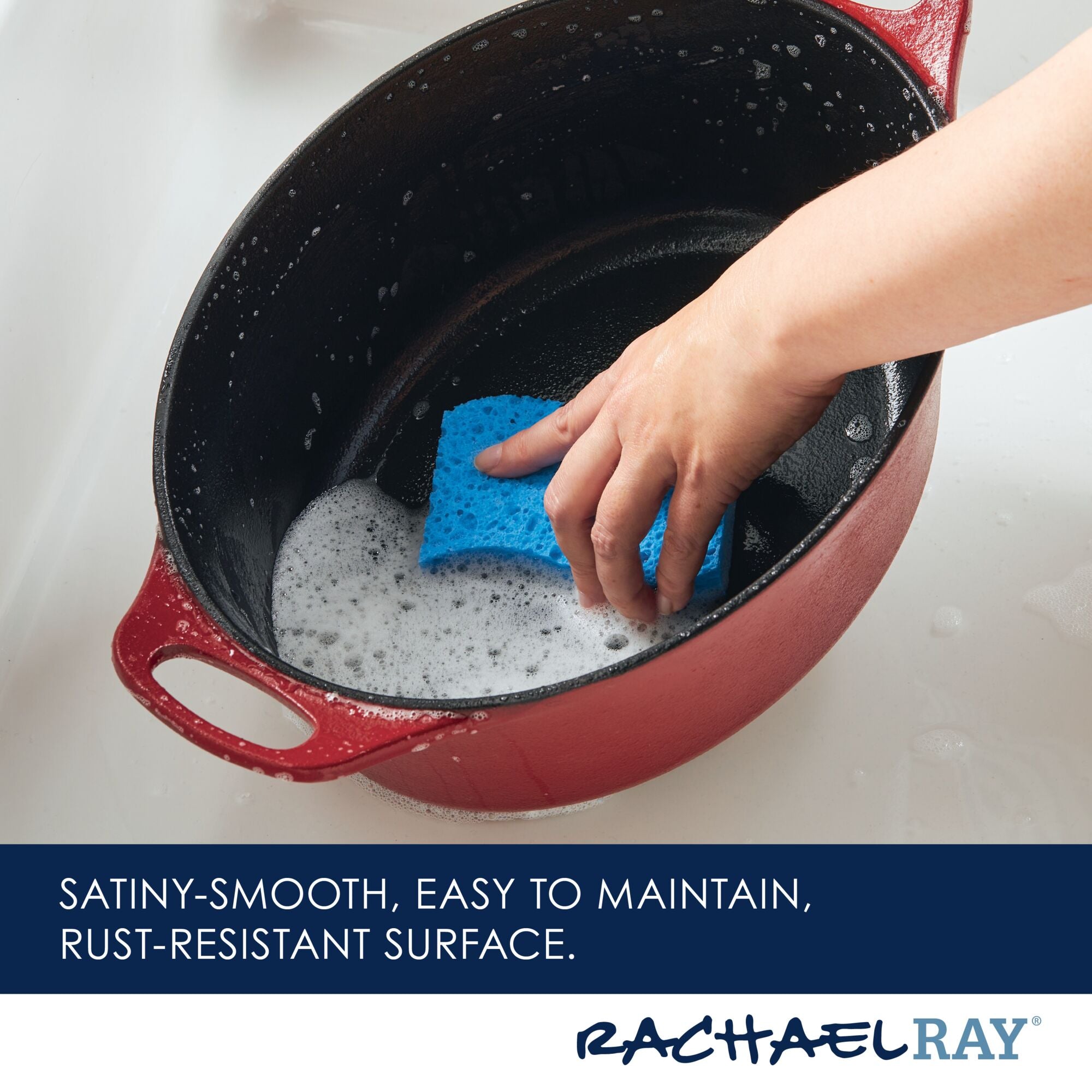 Premium RUST-RESISTANT™ Cast Iron Dutch Oven | Red