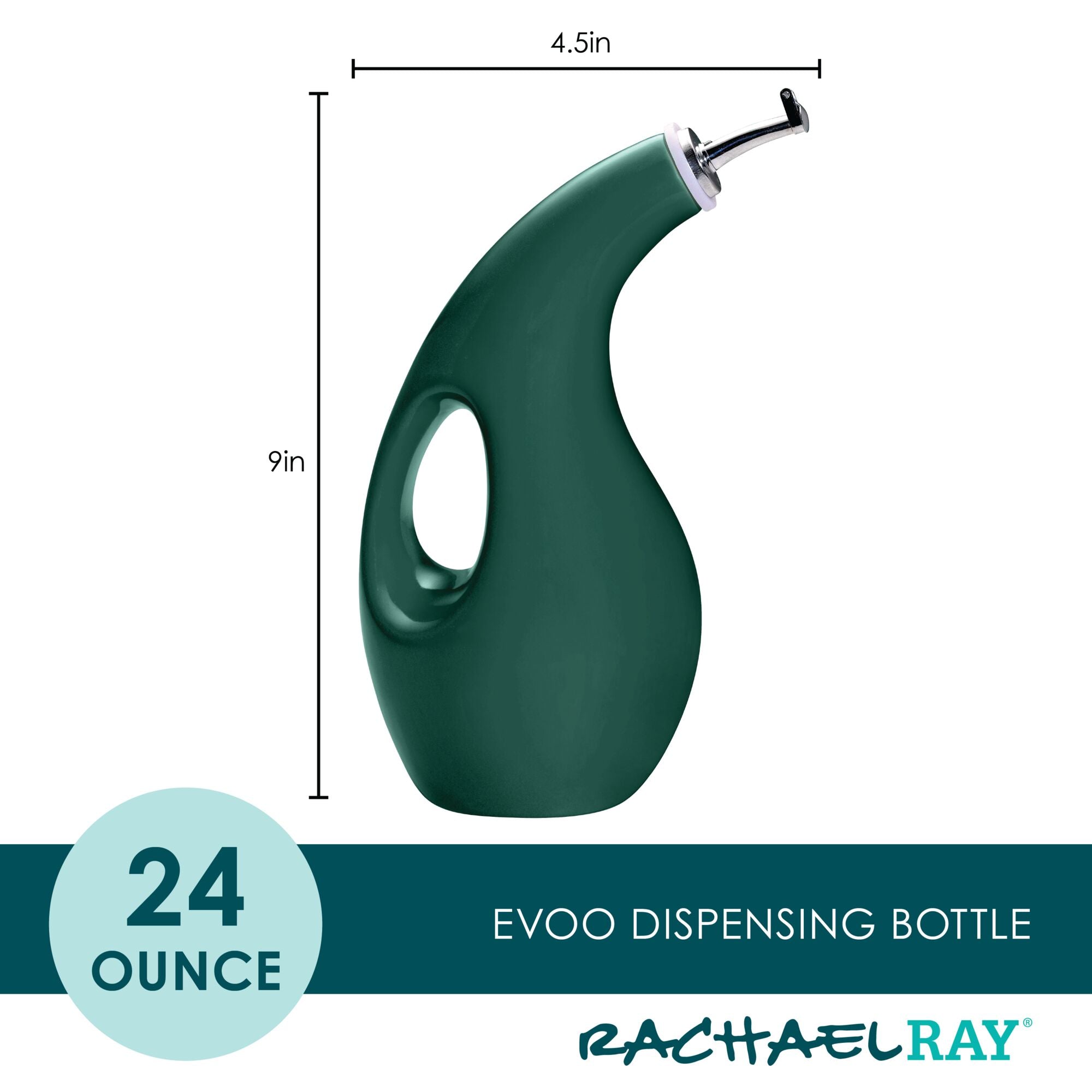 EVOO Bottle: Ceramic Oil & Vinegar Dispenser & Bottle | Rachael Ray