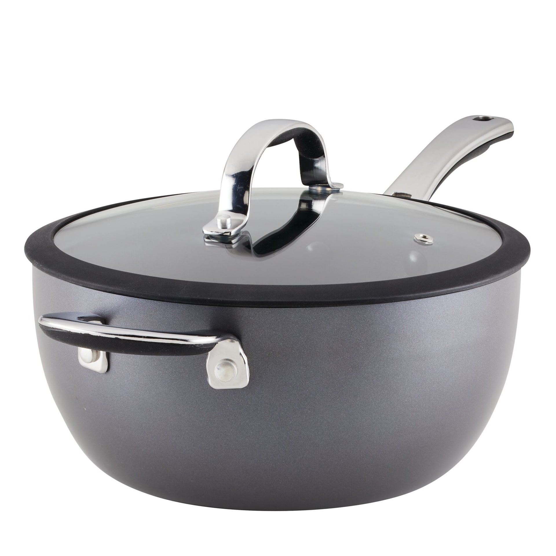 Cuisinart Chef's Classic Nonstick Hard Anodized 4 Quart Chef's Pan with Helper Handle & Cover
