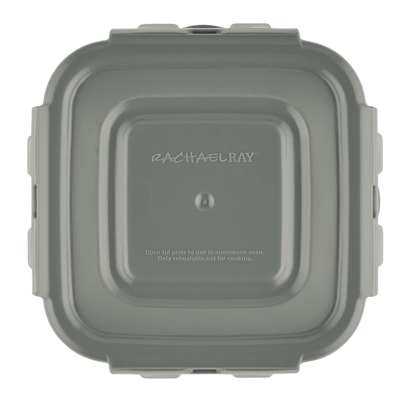 The Gray 30-Piece Nestable Food Storage Container set by Rachael Ray features a durable design with BPA-free materials and includes convenient instructions printed on the lid.